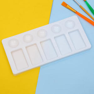 <span class=keywords><strong>Palette</strong></span> d'artiste SINOART 19x11cm à 10 alvéoles pour aquarelle, acrylique et huile, en plastique - Product Image 6