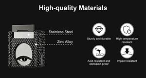 Durable steel windproof portable table top multifunctional 4 in1 5 in1 <b>custom</b> logo punch cutter torch luxury cigar <b>lighter</b> - Product Image 3