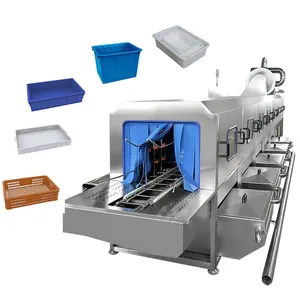 Queso de alta calidad, pollo, aves de corral, pescado, cesta de verduras, cajas, lavadora de secado, lavadora automática de cajas de rotación de plástico - Product Image 1