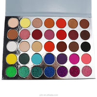Palette d'ombres à paupières sèches végétaliennes Poudre de finition chatoyante pour un teint profond Expédition rapide Maquillage à bas prix de marque privée