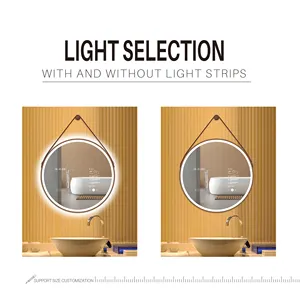 Touch Smart Switch Bathroom Light Home With Lights Led Wall Frame Bath Mirrors Magic Mirror