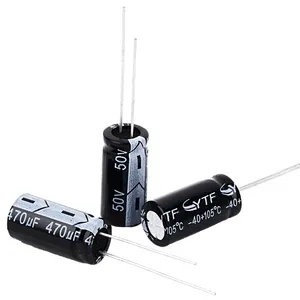 YTF Super Capacitor Well-equipped Testing Facilities 100UF16V Aluminum Electric Capacitor Volume 5*11 Used For Heater