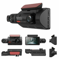 Enregistreur vidéo pour voiture DVR 1080P Capteur G Caméra frontale et intérieure Caméra de tableau de bord à double objectif