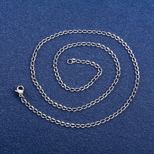 Delicado Collar Delgado de Acero Inoxidable, Cadena para el Cuello, para Mujeres y Hombres, Color Plateado, Gargantilla, Joyería Metálica - Product Image 6