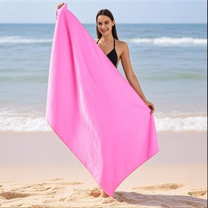 Microfiber Trọng lượng nhẹ rắn màu siêu thấm nhanh chóng làm khô bãi biển Khăn - Product Image 1