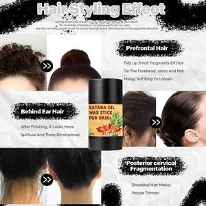 IMMETEE En gros Stick de finition capillaire à l'huile de Batana, Cire coiffante anti-frisottis pour cheveux rebelles, Pommade coiffante, Marque privée - Product Image 3