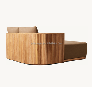 BYRON-Muebles de exterior, tumbonas de madera maciza para patio, jardín, piscina - Product Image 3