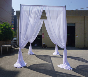 Aluminum Circular Frame <b>Stand</b> Pipe and Drape Kit Adjustable Minimalist Detachable for Decoration - Product Image 3