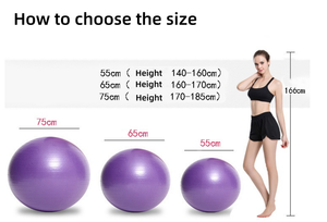 Balle de Yoga d'exercice en PVC de 55cm pour la balle de Fitness d'équilibre d'entraînement de Pilates de gymnastique pour les femmes enceintes - Product Image 5