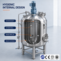 Cuve de Fermentation Alimentaire 2500L 700L en Acier Inoxydable avec Contrôle PLC, Chemise de Refroidissement, Moteur, Pompe et Récipient Sous Pression pour la Production de Boissons