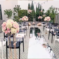 Tapis de mariage effet miroir, tapis de sol réfléchissant, tapis épais de 0,2 mm, chemin de table de mariage effet miroir pour décorations de fête intérieure/extérieure