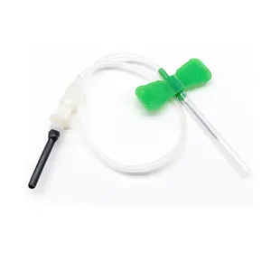 Hight Quality Butterfly Intravenous Catheter Winged Phlebotomy Blood Collection Needle And Syringe