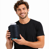 Fil teint recouvert de spandex 20/140, bobine de fil textil élastique coloré pour vêtements, brocart tout-en-un, accessoires textiles, fil à chaussettes filé à cœur