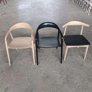 <span class=keywords><strong>Sedie</strong></span> da pranzo moderne per interni di fascia alta in legno massello di frassino/legno di faggio nero con bracciolo per sala da pranzo - Product Image 4