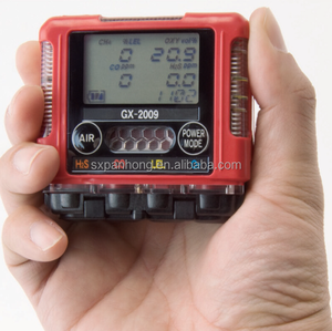 Détecteur multi-gaz Riken Keiki avec capteurs O2, H2S, LEL, CO, alarme sonore, en plastique ABS, en stock - Product Image 2