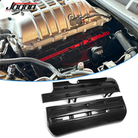 Echte Trockene Kohlefaser-Motorraum-Seitenabdeckung für Dodge Hellcat 6.2L HEMI Challenger Charger Durango Trackhawk 2021 2022 2023 2024