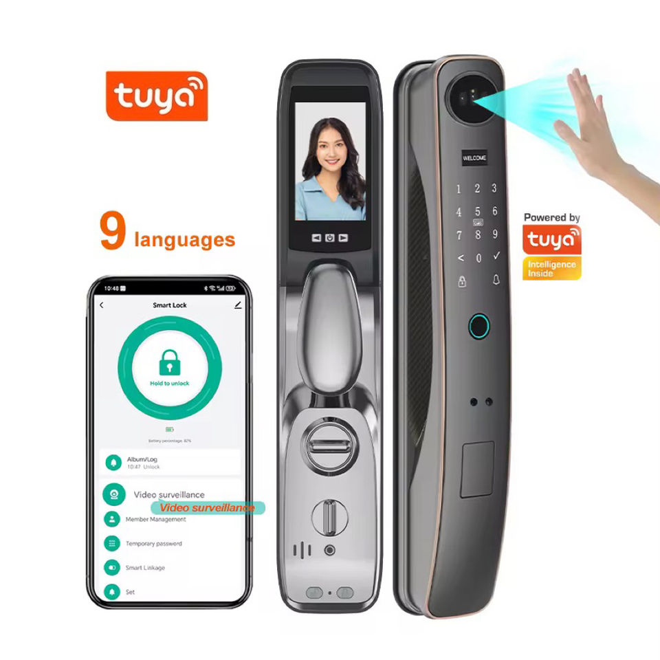 Smart Fingerprint Door Lock with Face Recognition & Tuya APP