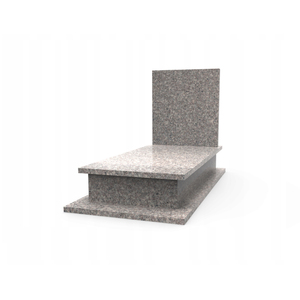 Lápida de Granito Premium, Monumento Sólido, Simple y Moderno, de Bronce Real, Marca Personalizada LST-027 PL - Product Image 1