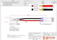 Adaptor Baterai RV 2-pin SAE ke Konektor Betina EC5 Kabel 10 AWG Wiring Harness
