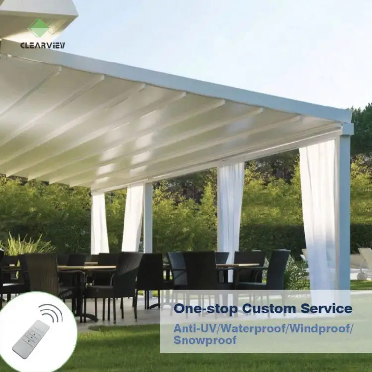 Clearview Free Sample Outdoor Gazebo Awnings Pvc Canvas Canopy Retractable With Best Price