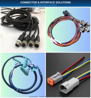 Kabel Harness Konduktor Aluminium Kustom Berinsulasi PBT 5-32 AWG dengan Konektor Adaptor untuk Penggunaan Elektronik & Komputer, Berperingkat IP66