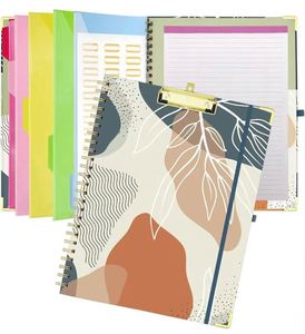 <b>A4</b> Custom Plastic Spiral <b>Folder</b> Slip Pocket Writing Clip Pen Insert Double Board <b>File</b> <b>Folder</b>-Silk Screen Printed - Product Image 1