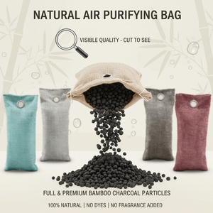 Bolsa Purificadora de Carbón de Bambú FYD de Alta Absorción 75g, Elimina el <span class=keywords><strong>Olor</strong></span> <span class=keywords><strong>a</strong></span> <span class=keywords><strong>Sudor</strong></span> y Olores Desagradables para Gimnasio y Sala de Fitness - Product Image 2