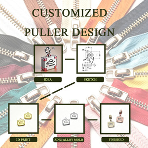 Deslizadores de Cremallera de Aleación de Zinc Sin Níquel al por Mayor para Bolsos y Prendas, Diseño de Mariposa 12145 - Product Image 4
