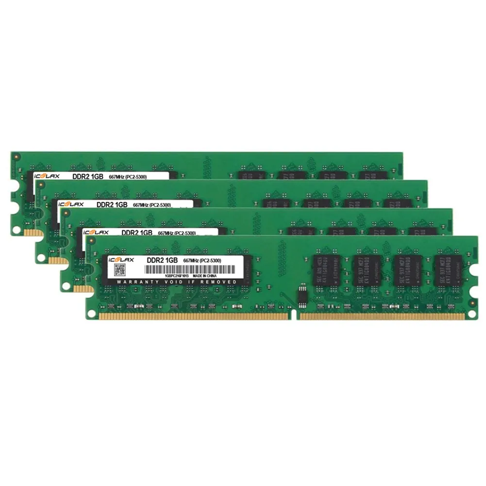 ICOOLAX DDR2 2 GB 667MHZ desktop ram 2 gb ddr2 ram 667mhz 800mhz ddr 2 gb ram