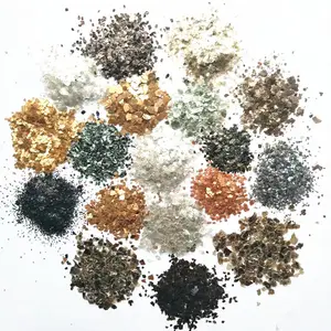 Flocos de mica coloridos epóxi em massa homem glitter para pintura de piso metálico