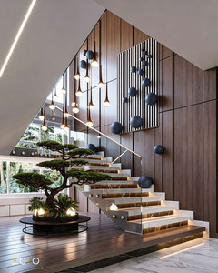 Escaliers Flottants Intérieurs en U Esthétiques et Raffinés : Pièces Exquises pour Villas et Appartements – Sublimez Votre Espace - Product Image 3