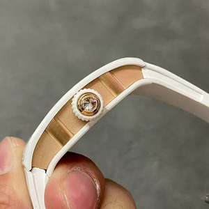 Montre mécanique luxueuse, élégante, de haute qualité, avec réserve de marche, étanche, sertie de diamants Moissanite, bracelet en caoutchouc de 20 mm - Product Image 3