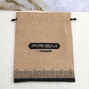 Khuyến Mãi Phổ Biến Biểu Tượng Tùy Chỉnh In Kích Thước Lớn Đay Dây Kéo Túi Cho Giày Vải Quà Tặng Thiết Kế Đặc Biệt Đay Pouch - Product Image 4