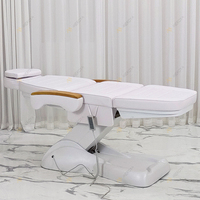 Mobilier moderne de salon blanc 3 moteurs table électrique de massage pour traitement cosmétique chaise esthétique de luxe lit de beauté électrique