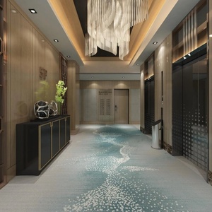 Tapis de salon personnalisés Think and Soft Flooring de luxe imprimés en nylon 3D pour le couloir de l'hôtel, tapis mur à mur - Product Image 3