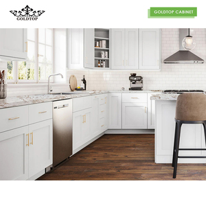 Goldtop Conception de disposition d'armoire de garde-manger de base de cuisine moderne sur pied pour les armoires de cuisine d'appartement - Product Image 3