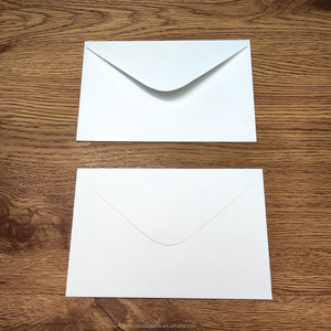 Dl 220x110mm 8 3/4x4 3/8 ZL 230x120mm 9x4 3/<span class=keywords><strong>4</strong></span> inch Trắng Kraft cứng nhắc tàu Thư Phong bì Bưu thiếp giáng sinh thẻ phong bì - Product Image 5