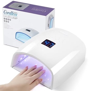 Lámpara de Uñas UV LED Inalámbrica Profesional de 66W, Secador de Esmalte de Gel de Secado Rápido, con Batería, Material Plástico, para Arte de Uñas - Product Image 1