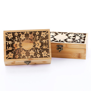 Caja de Almacenamiento de Bambú Rectangular 26.6x16.6x7.5cm, Caja de Regalo para Joyería Hecha a Mano, Caja de Madera Artesanal - Product Image 5