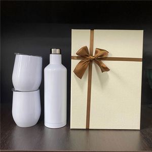 17Oz <b>Bottle</b> and 2 Pack 12 Oz Tumblers Wedding Party Sublimation Stainless Steel Wine Gift <b>Box</b> for Diy - Product Image 1