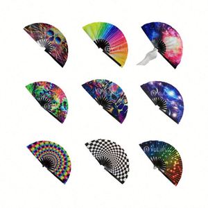 Abanico de Mano Personalizado al por Mayor con Logotipo, Diseño de Amor Tallado en Bambú, Impresión UV, Ecológico, para Festivales y Promociones - Product Image 1