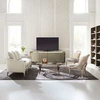 Dubai LuxuryDesign Star Is Born Table basse en acier inoxydable et panneau de verre Home Living Room Tea Table