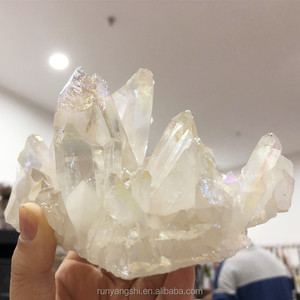 Cụm Cây Đũa Phép Pha Lê Cầu Vồng Pha Lê Cầu Vồng Thô Thạch Anh Thiên Thần Hào Quang Thô Chất Lượng Tốt Nhất - Product Image 4