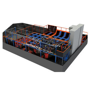 Parque <span class=keywords><strong>de</strong></span> Trampolines Estándar Europeo, Parque <span class=keywords><strong>de</strong></span> Aventuras Personalizado, Zona <span class=keywords><strong>de</strong></span> Juegos Interior con Tirolina y Circuito <span class=keywords><strong>de</strong></span> Obstáculos Ninja para Niños y Adultos - Product Image 4