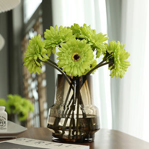 Fleur artificielle de gerbera en soie, haute simulation, style pastoral, décoration intérieure, accessoires de mariage - Product Image 4