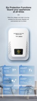 Regulador de Voltaje Automático Monofásico de CA, Entrada 80-260V, Salida 110V/220V, Estabilizador de Voltaje para Montaje en Pared, Pantalla LCD, TKB-2000VA a 30KVA