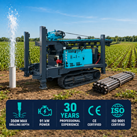 Foreuse pneumatique DTH sur chenilles mobiles haute efficacité 350M pour forage rapide de puits profonds dans la roche avec positionnement précis