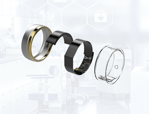 Moniteur de santé, tracker de fitness, bague intelligente, thermomètre, suivi du sommeil, fréquence cardiaque, ECG, NFC pour femmes et hommes, fonction ECG, application - Product Image 5