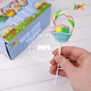 Vente en gros d'usine OEM de bonbons durs de Pâques sucette nouveaux produits boîte d'emballages Halal saveur fruitée - Product Image 4