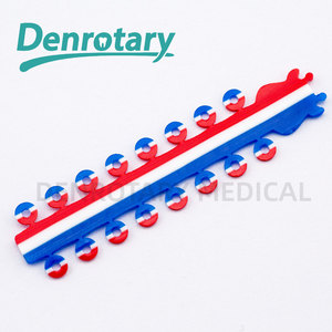 Ortodoncia diş ortodontik çift renkler elastik ligatür bağı ortodontik lastikler bantları - Product Image 6